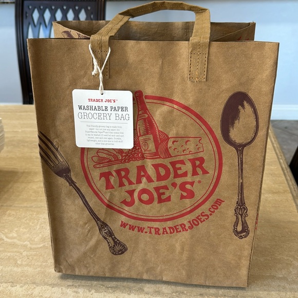 Trader Joe’s Reusable Collectible Washable Paper Grocery Bag - Picture 7 of 9
